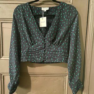 NWT WRAY Lindsay Top in Ink Spot